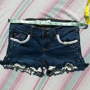 Cute & Sexy, Lacy, Studded Jean Shorty Shorts